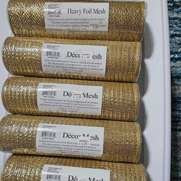 Other - 🔆50% OFF! Gold Decor Mesh Ribbon
